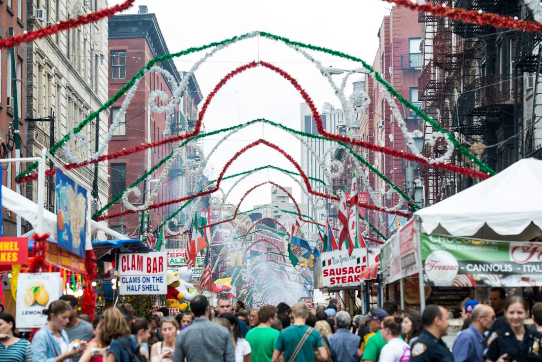 San Gennaro Festival street fair on Mulberry Street in Little Italy, NYC